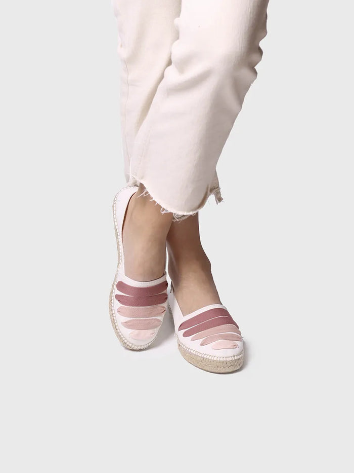 toni pons ROSE-CM - Alpargata plana con cintas para mujer | ROSE-CM Ofertas especiales