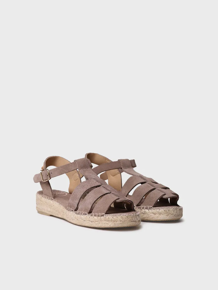 toni pons ELENA - Sandalia cangrejera de mujer en serraje | ELENA En oferta