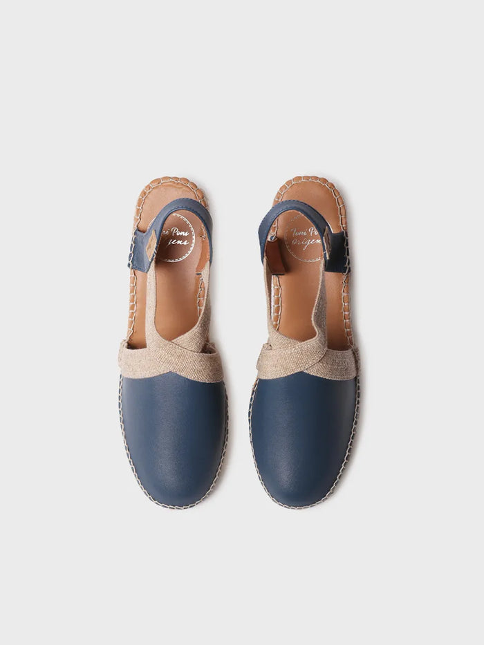 toni pons TOSSA - Alpargata de piel con cuña media para mujer | TOSSA Oferta exclusiva