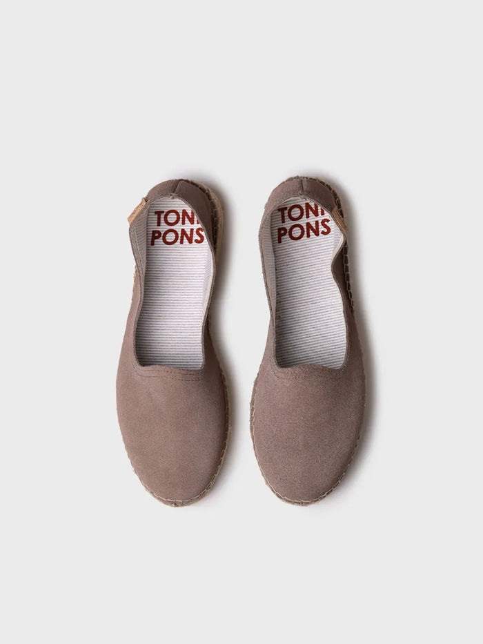toni pons KEIRA - Alpargata cerrada de mujer en serraje con suela de yute | KEIRA Outlet