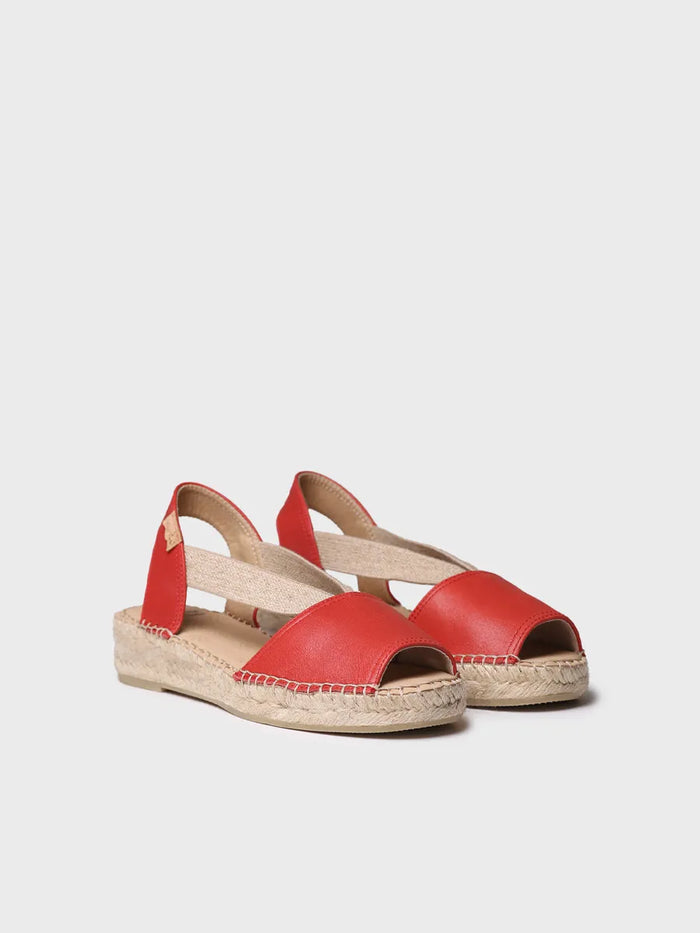 toni pons TALA - Alpargata de mujer en piel con cuña y elásticos para un calce más ancho | TALA Gran oferta