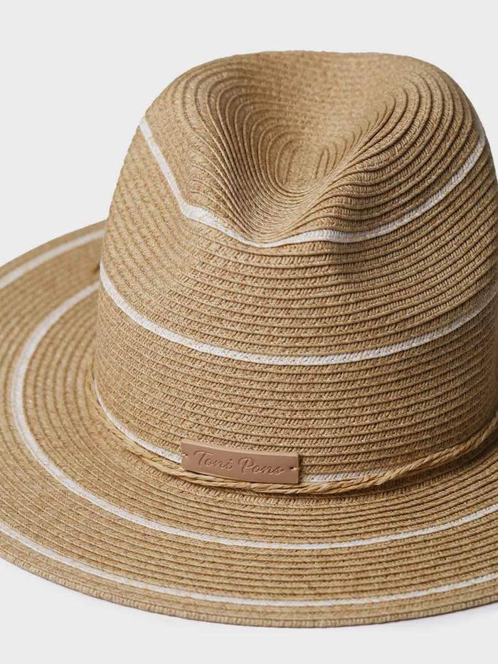toni pons SABRINA - Sombrero de paja tipo Panamá con rayas | SABRINA Rebajas baratas