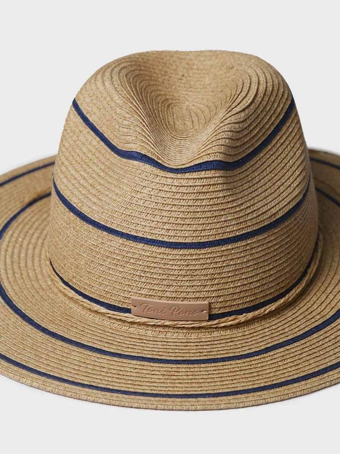 toni pons SABRINA - Sombrero de paja tipo Panamá con rayas | SABRINA Rebajas de fábrica