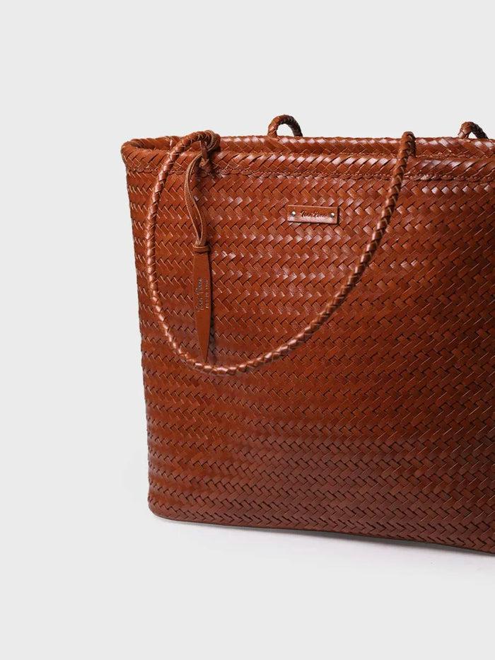 toni pons SIMONA - Bolso shopper en cuero trenzado con bolsillo interior | SIMONA Mejor oferta