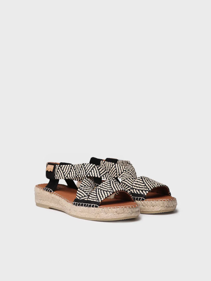 toni pons ELIANA - Alpargata abierta de mujer con elásticos multicolor | ELIANA Tienda de fábrica