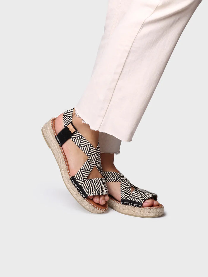 toni pons ELIANA - Alpargata abierta de mujer con elásticos multicolor | ELIANA Tienda de fábrica