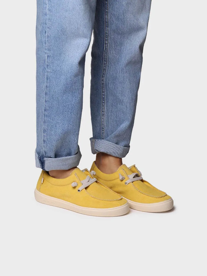 toni pons IRELIA - Zapato de mujer en algodón con cordones elásticos | IRELIA Ofertas especiales