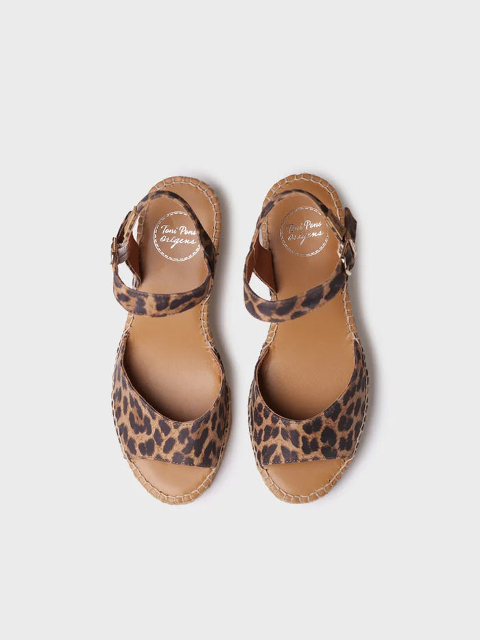 toni pons SIA-P - Alpargata de cuña para mujer en piel | SIA-P Ofertas