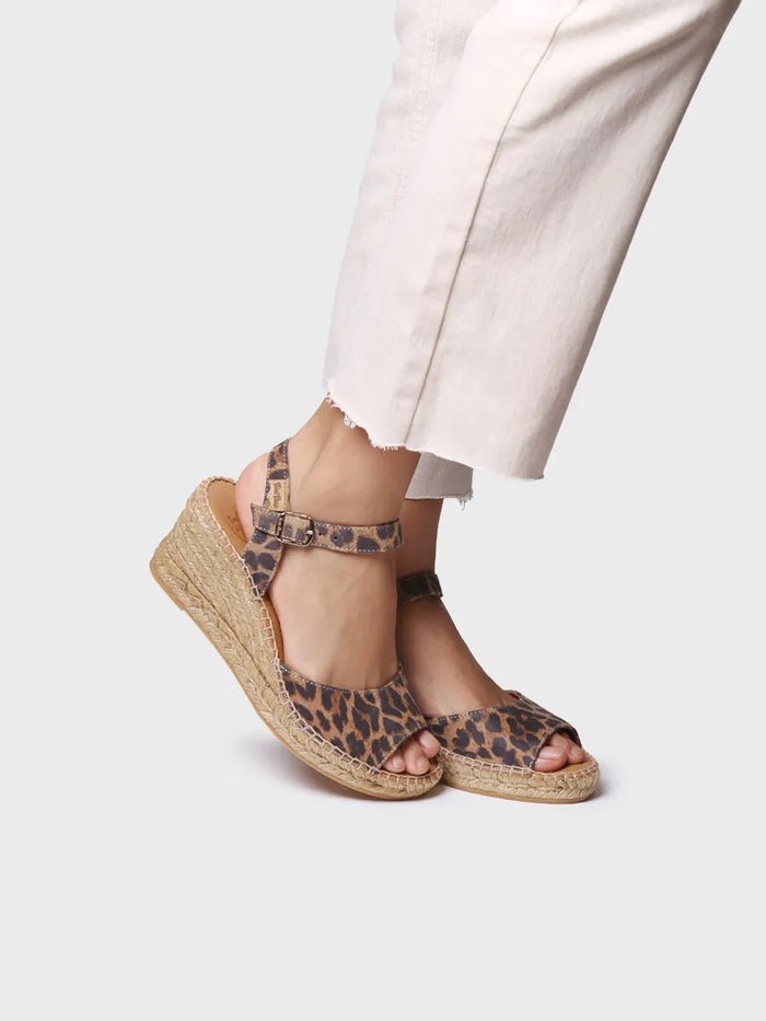 toni pons SIA-P - Alpargata de cuña para mujer en piel | SIA-P Ofertas
