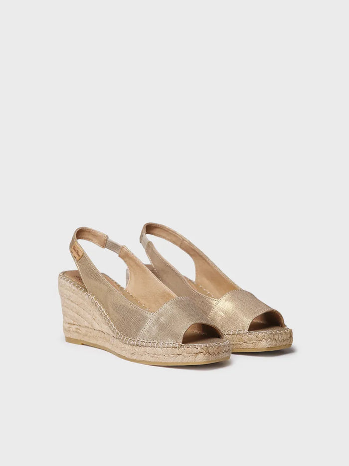 toni pons FIORE - Alpargata de cuña de mujer en yute tintado | FIORE Mejor oferta