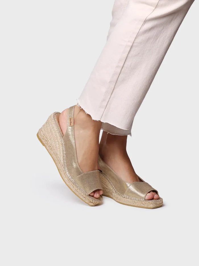 toni pons FIORE - Alpargata de cuña de mujer en yute tintado | FIORE Mejor oferta