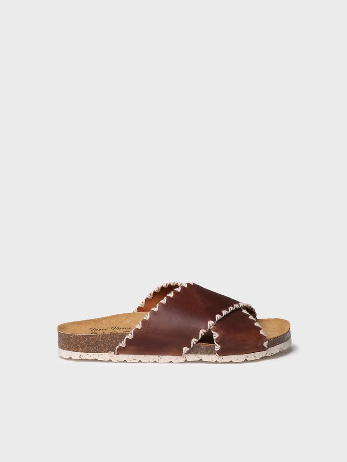 toni pons GRIT-PE - Sandalia BIO de mujer en cuero con tiras cruzadas | GRIT-PE COMPRAR AHORA