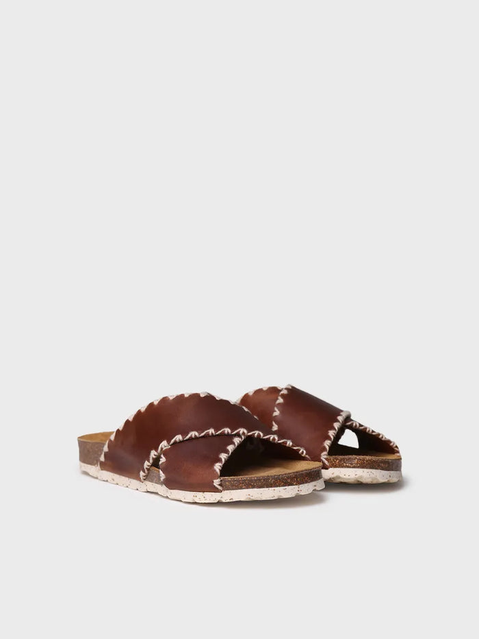 toni pons GRIT-PE - Sandalia BIO de mujer en cuero con tiras cruzadas | GRIT-PE COMPRAR AHORA