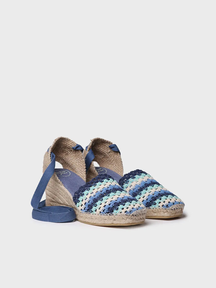 toni pons GEORGINA - Alpargata de cuña de mujer en crochet multicolor | GEORGINA Superdescuento