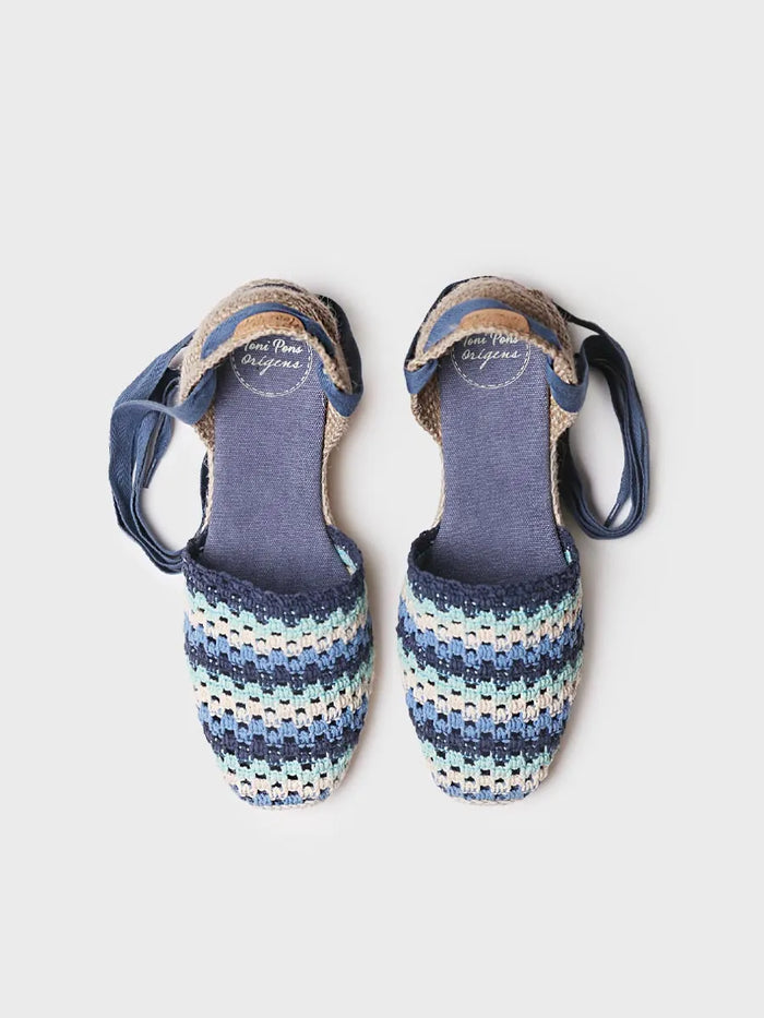 toni pons GEORGINA - Alpargata de cuña de mujer en crochet multicolor | GEORGINA Superdescuento