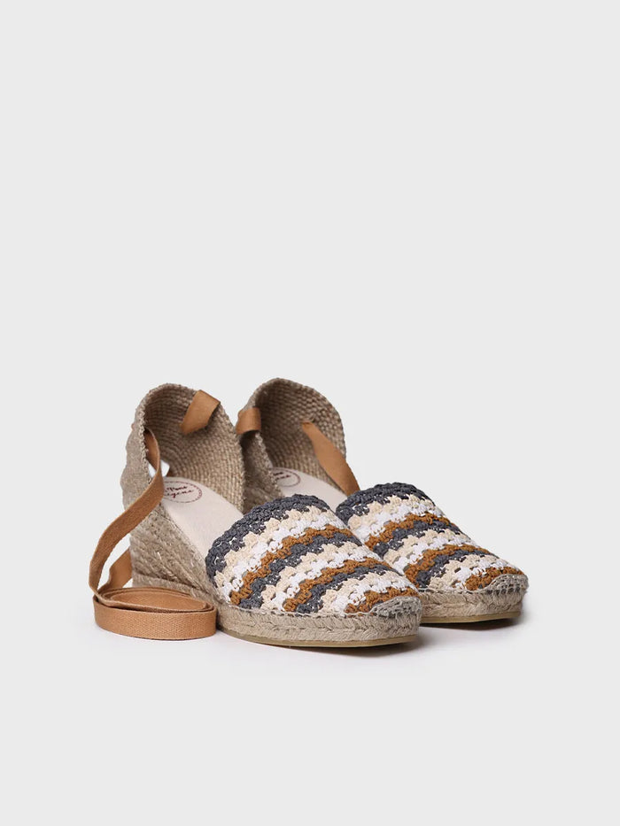 toni pons GEORGINA - Alpargata de cuña de mujer en crochet multicolor | GEORGINA Liquidación