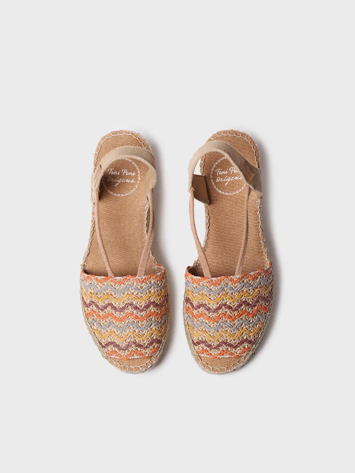 toni pons SARA-RS - Alpargata de mujer en algodón multicolor con cuña | SARA-RS Precio ultrabajo