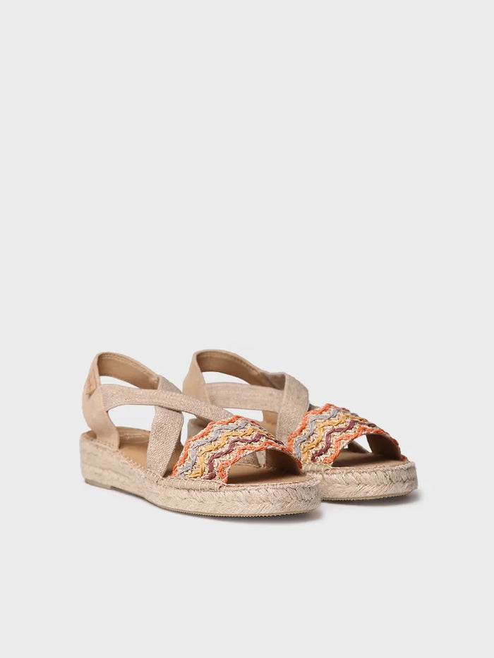 toni pons EIDER-RS - Alpargata mujer con cuña de yute y bandas multicolor | EIDER-RS 2025
