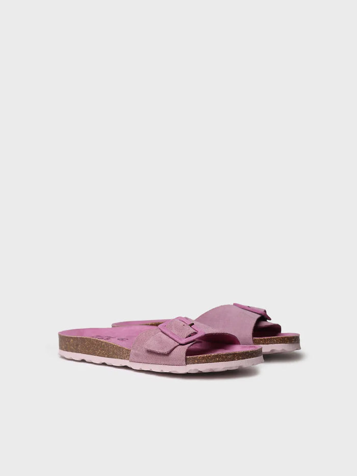 toni pons GLIDE-QT - Sandalia BIO de mujer con hebilla y suela de corcho | GLIDE-QT Ventas relámpago