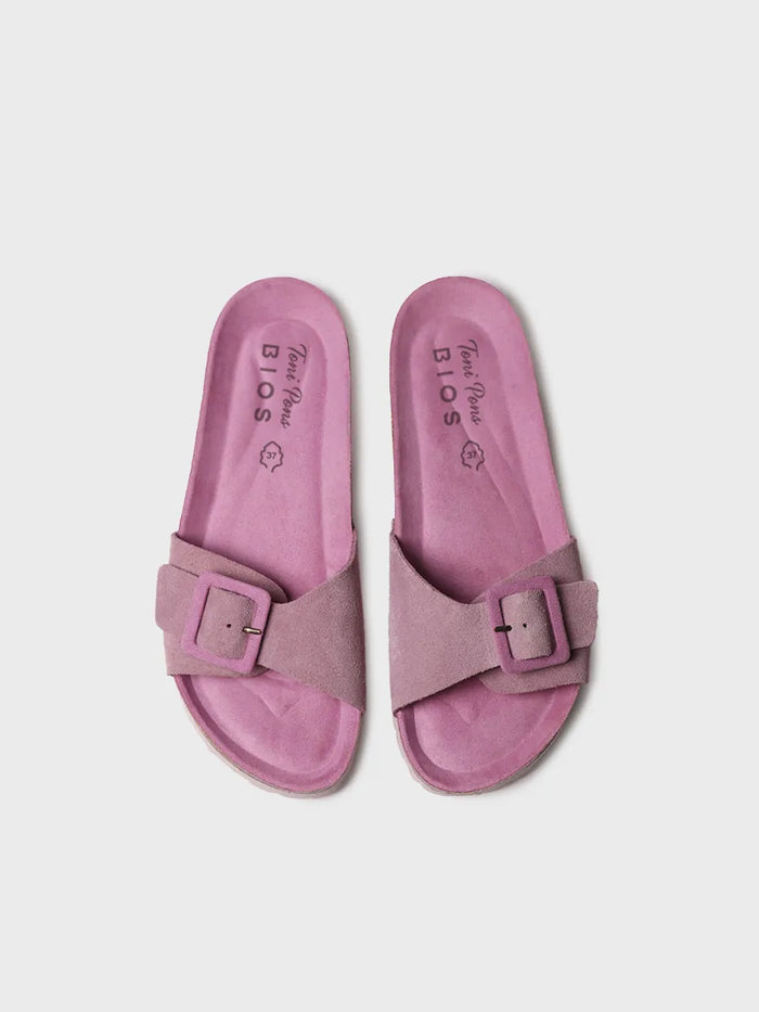 toni pons GLIDE-QT - Sandalia BIO de mujer con hebilla y suela de corcho | GLIDE-QT Ventas relámpago