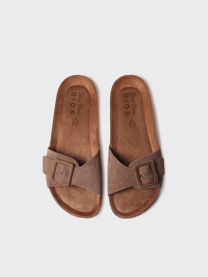 toni pons GLIDE-QT - Sandalia BIO de mujer con hebilla y suela de corcho | GLIDE-QT Tienda
