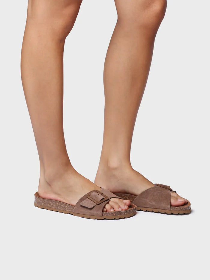 toni pons GLIDE-QT - Sandalia BIO de mujer con hebilla y suela de corcho | GLIDE-QT Tienda