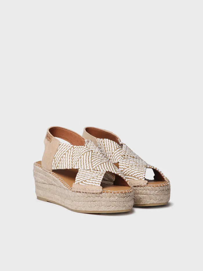 toni pons MASAI - Alpargata de mujer con cuña y tiras elásticas multicolor | MASAI Rebajas online