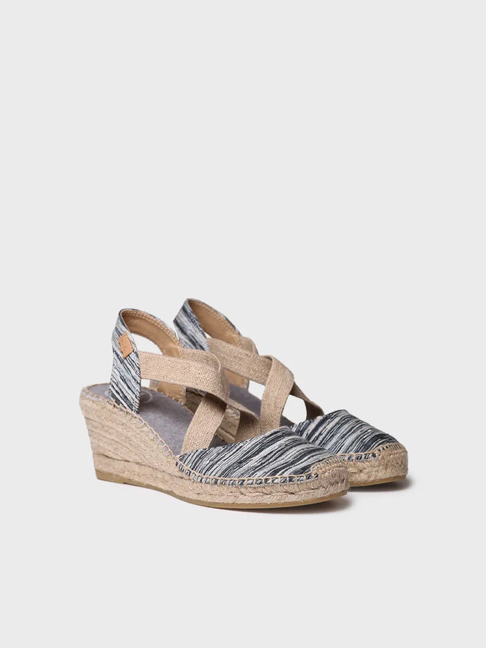 toni pons SABA-RG - Alpargata de mujer con cuña y tiras elásticas cruzadas | SABA-RG ÚLTIMAS EDICIONES