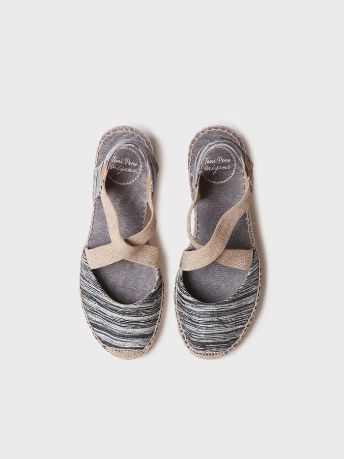 toni pons SABA-RG - Alpargata de mujer con cuña y tiras elásticas cruzadas | SABA-RG ÚLTIMAS EDICIONES