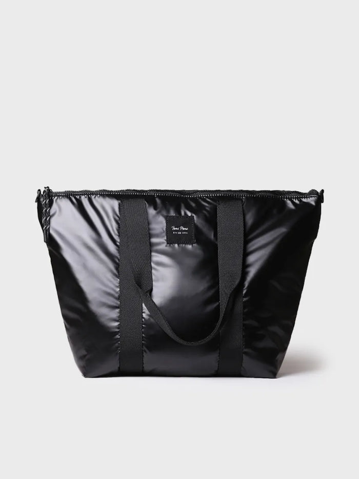 toni pons GINNY - Bolso para mujer en material acolchado negro brillante | GINNY En oferta