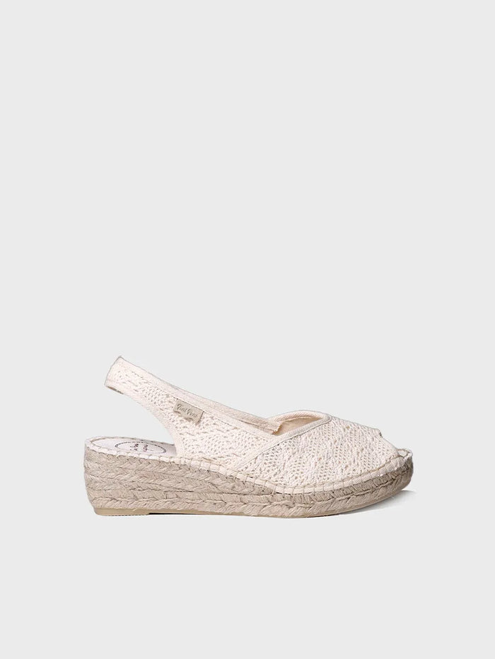 toni pons BLANCA-AD - Alpargata de cuña de yute estilo peep toe | BLANCA-AD