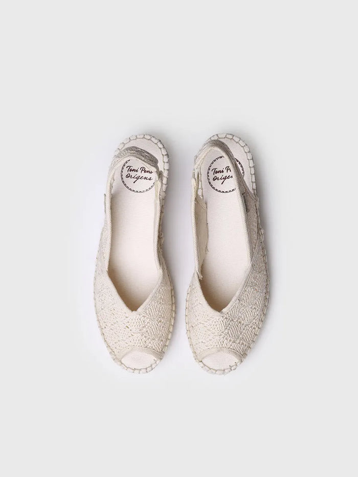 toni pons BLANCA-AD - Alpargata de cuña de yute estilo peep toe | BLANCA-AD Envío gratis