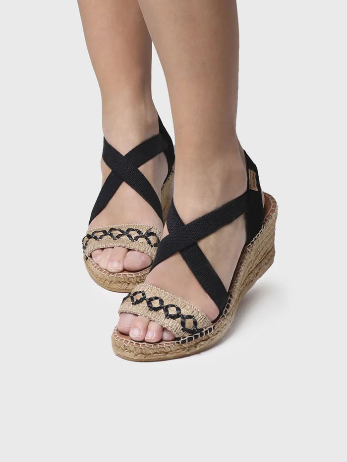 toni pons SUSA-BN - Sandalia de cuña de yute para mujer | SUSA-BN Rebajas baratas
