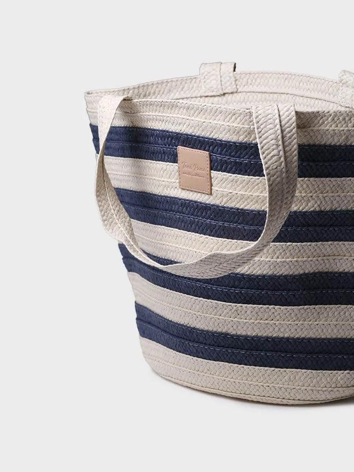 toni pons DESI - Bolso grande de mujer en rafia con rayas marineras | DESI Último día
