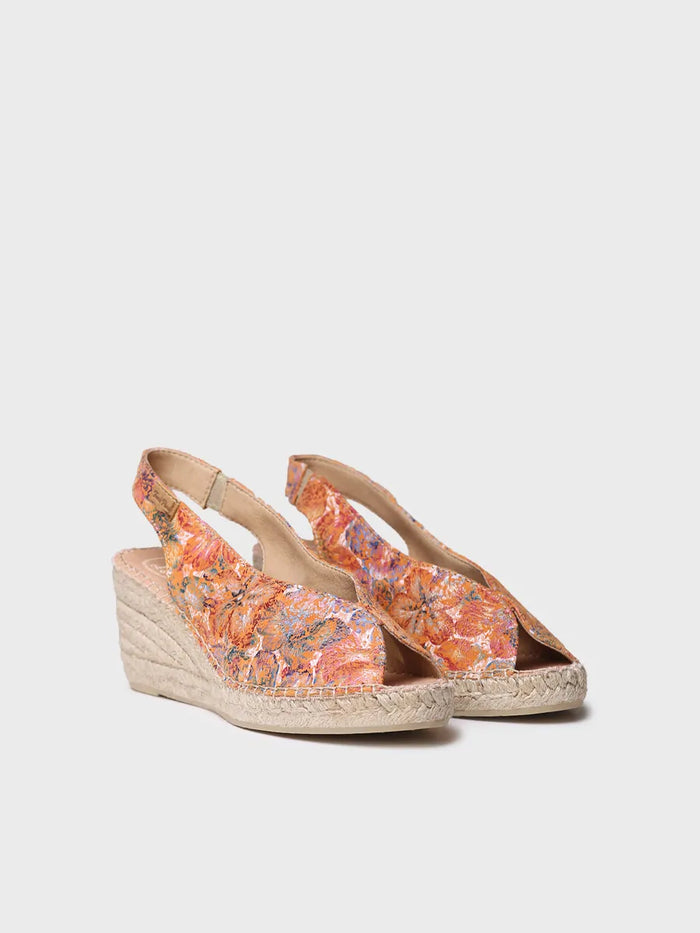 toni pons LAILA-LL - Alpargata peep toe de mujer en piel multicolor | LAILA-LL Oferta exclusiva
