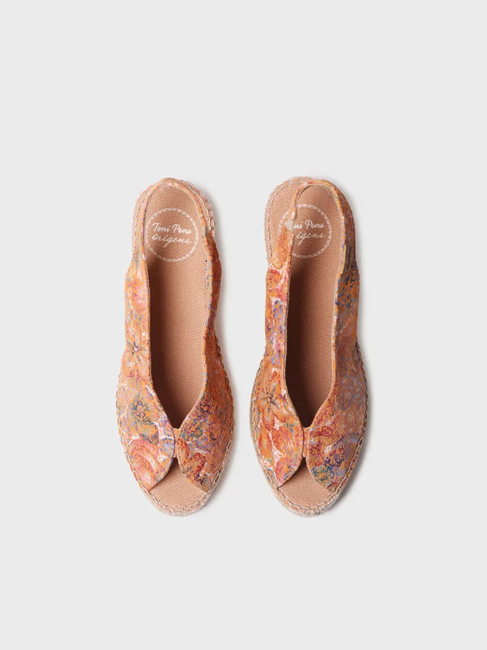toni pons LAILA-LL - Alpargata peep toe de mujer en piel multicolor | LAILA-LL Oferta exclusiva