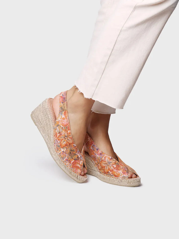 toni pons LAILA-LL - Alpargata peep toe de mujer en piel multicolor | LAILA-LL Oferta exclusiva