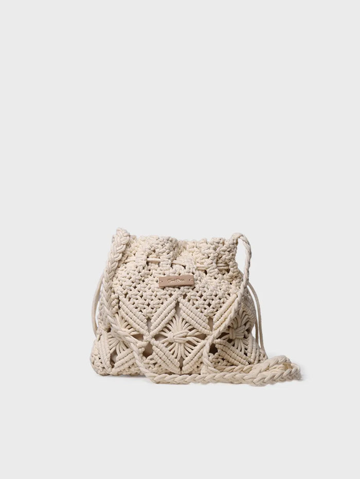 toni pons MIREIA - Bolso tipo bombonera en macramé | MIREIA