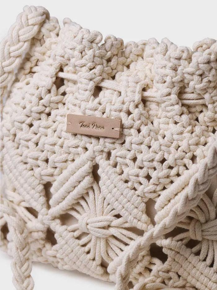toni pons MIREIA - Bolso tipo bombonera en macramé | MIREIA COMPRAR AHORA