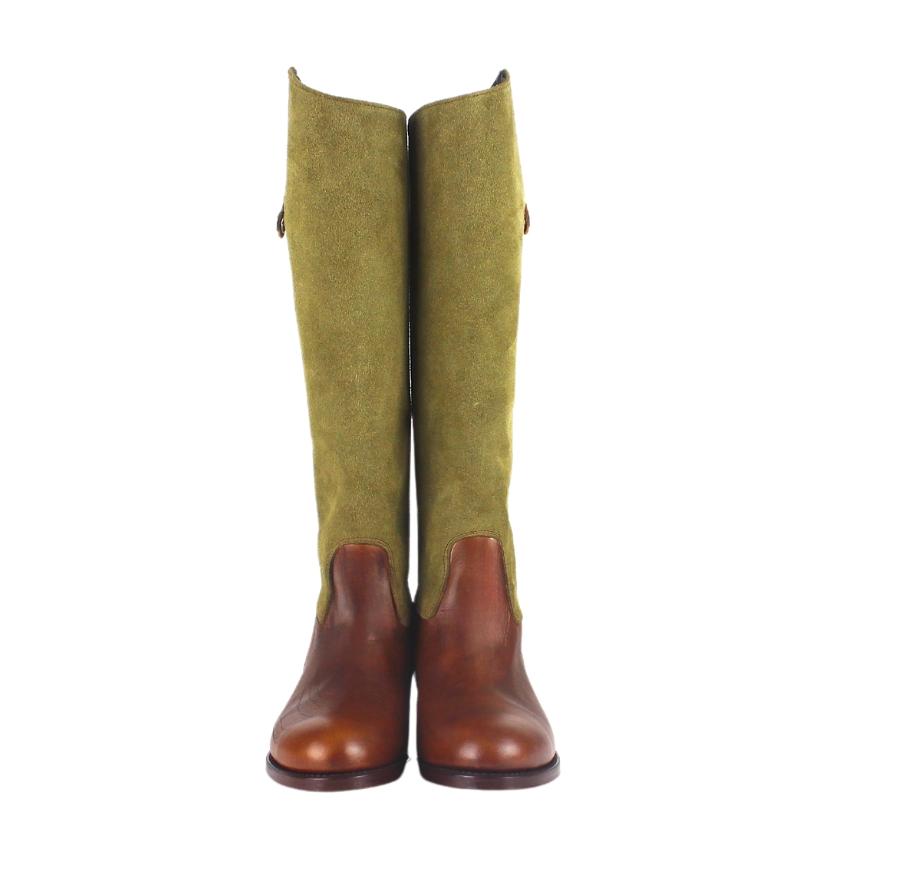 tony mora 2000 BOTO ALARO PALERMO CUERO SERRAJE VERDE KAKI Oferta especial