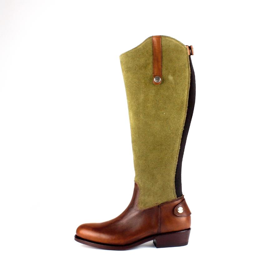 tony mora 2000 BOTO ALARO PALERMO CUERO SERRAJE VERDE KAKI Oferta especial