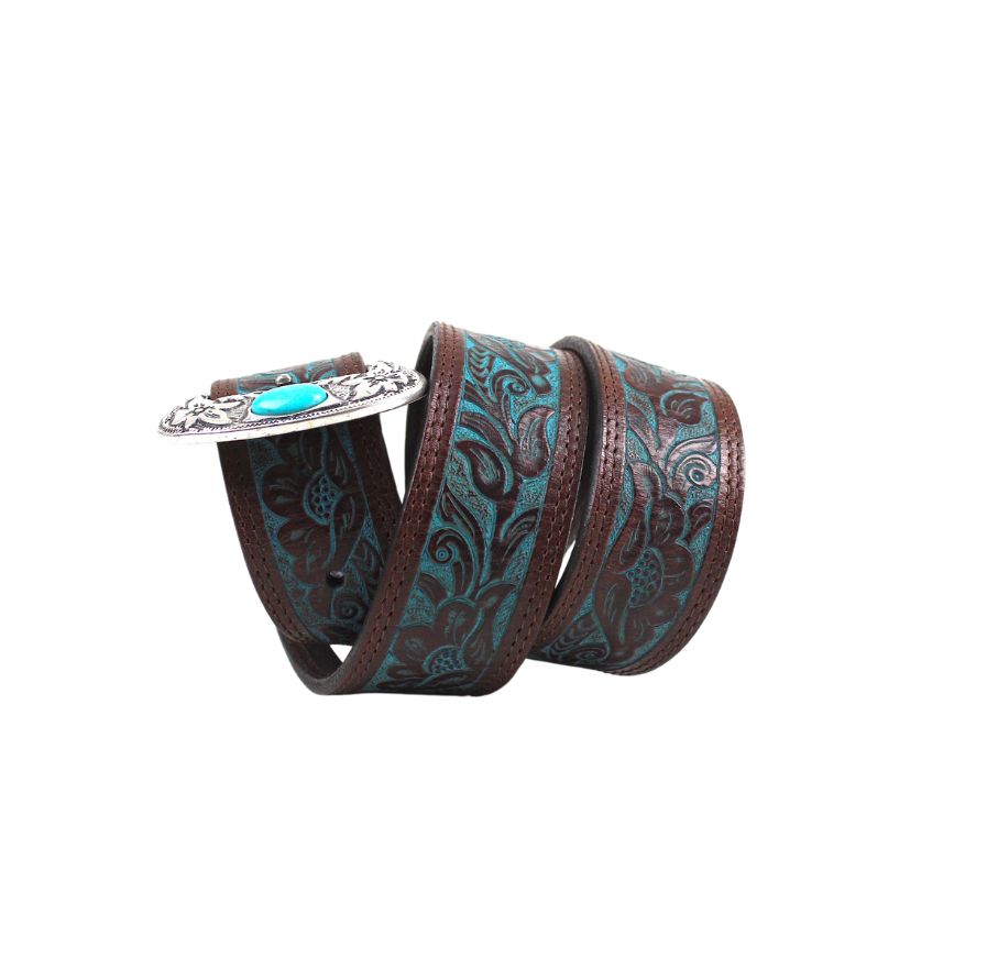 tony mora 9143 GRABADO BECERRO TURQUESA Rebajas top