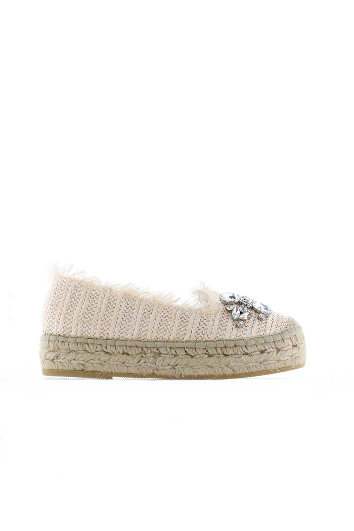 vidorreta Slippers rafia cristal crudo Merce Doble Limitado a 3 días