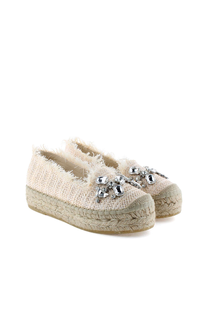 vidorreta Slippers rafia cristal crudo Merce Doble Limitado a 3 días