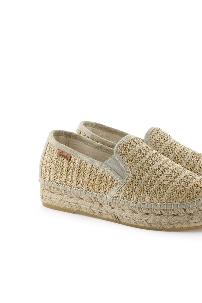 vidorreta Slipper rafia metal cuerda Merce Doble Oferta exclusiva