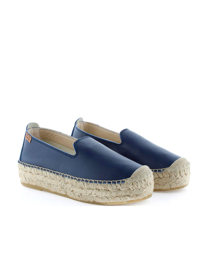 vidorreta Slipper en napa marino Merce Doble Descuento por venta flash