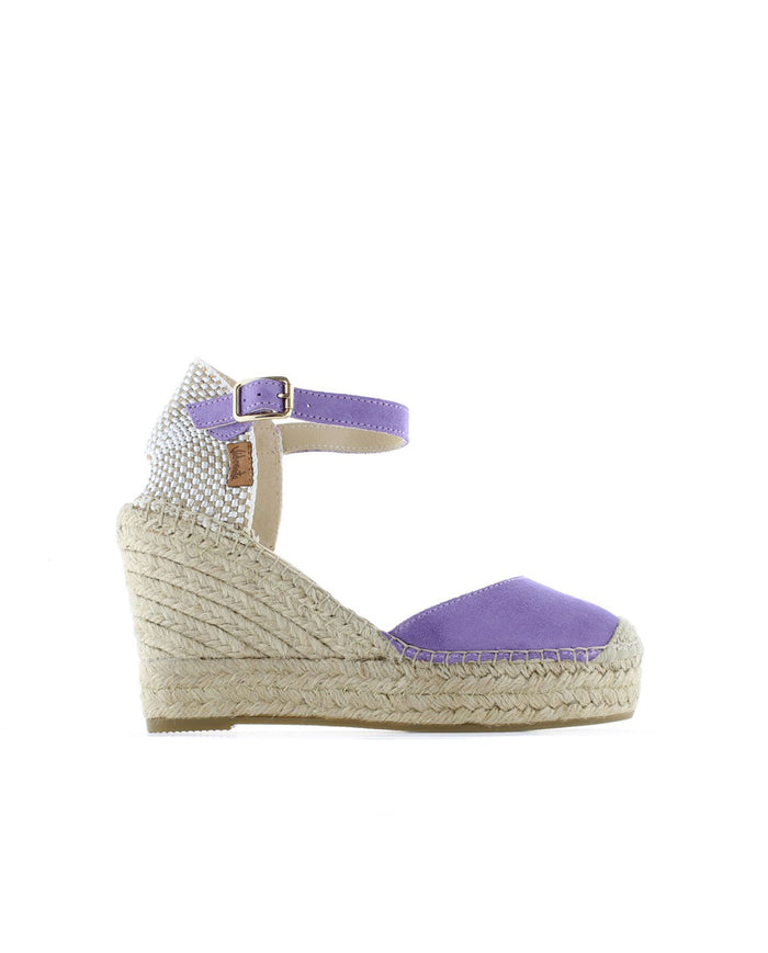 vidorreta Sandalia en serraje lavanda Tilo 7 Venta caliente