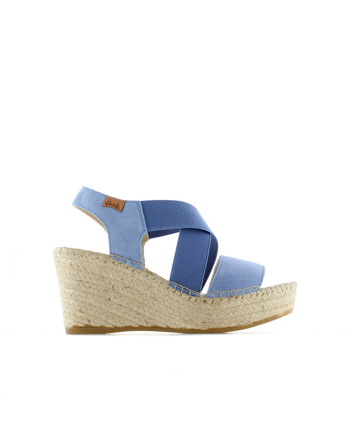 vidorreta Sandalia elásticos en serraje jeans Dominica Rebajas online