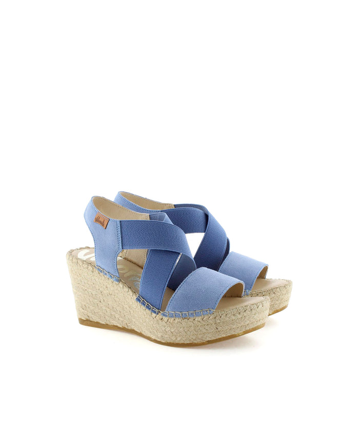 vidorreta Sandalia elásticos en serraje jeans Dominica Rebajas online