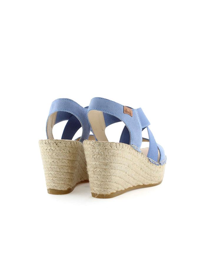 vidorreta Sandalia elásticos en serraje jeans Dominica Rebajas online